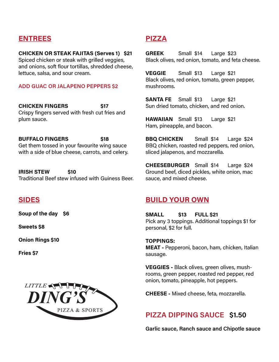 Little Ding's Pizza & Sports